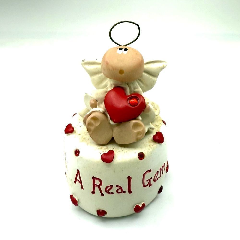 2001 Angel Cheeks Hearts Russ Berrie Valentine’s Day A Real Gem